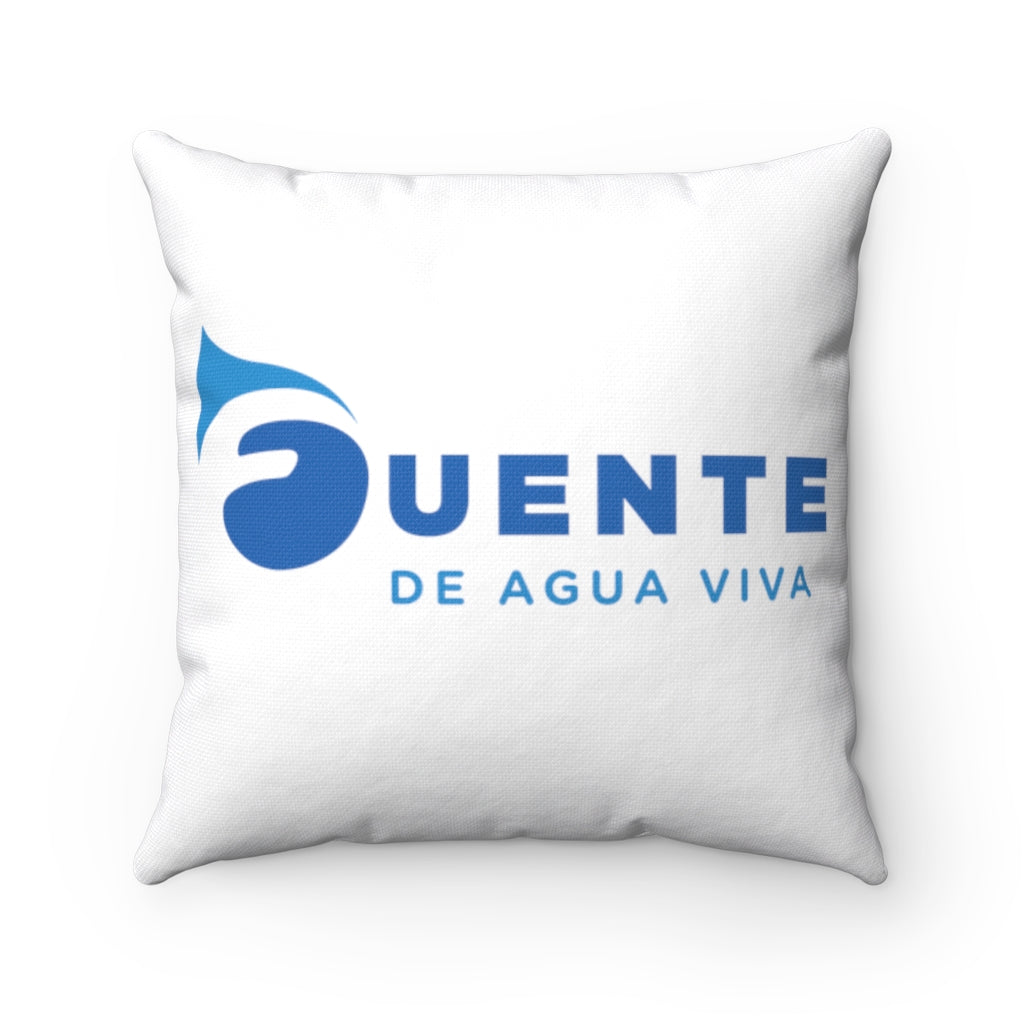 Fuente de Agua Viva - Spun Polyester Square Pillow